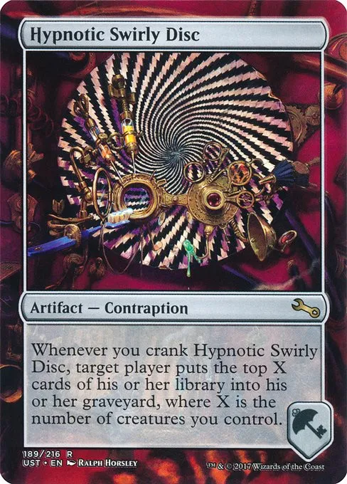 Hypnotic Swirly Disc - Foil