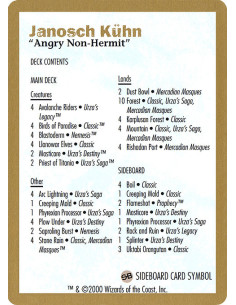 Janosch Kühn Decklist (2000)