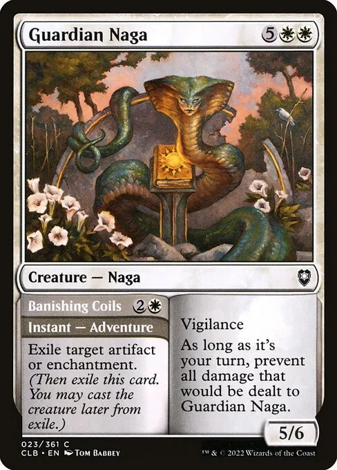 Guardian Naga // Banishing Coils - Foil