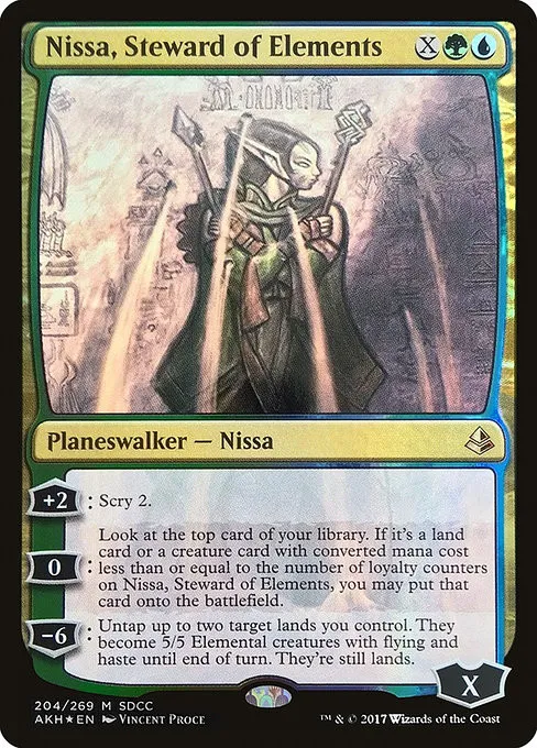 Nissa, Steward of Elements - Foil