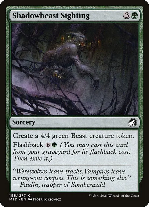 Shadowbeast Sighting - Foil