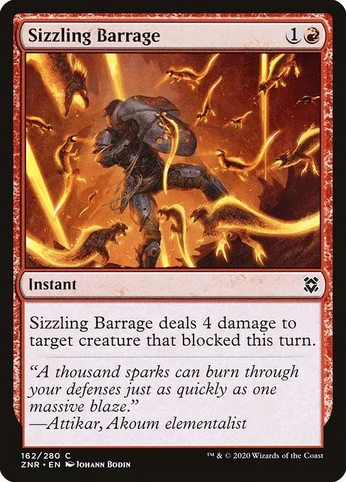 Sizzling Barrage - Foil