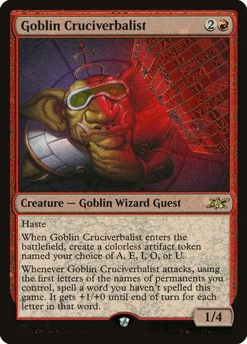 Goblin Cruciverbalist - Foil