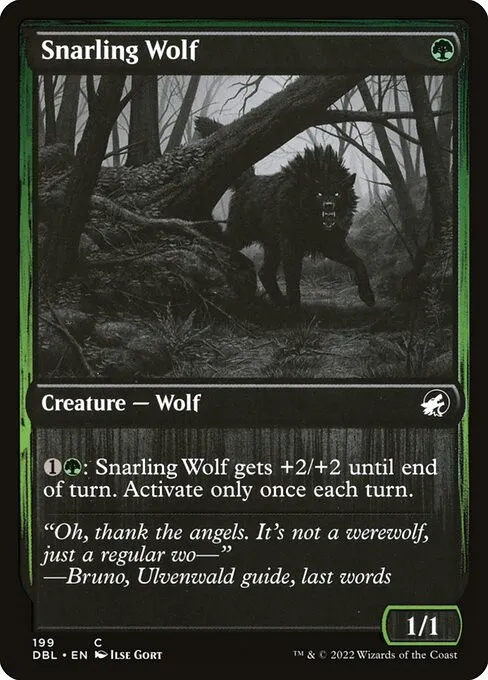 Snarling Wolf - Foil