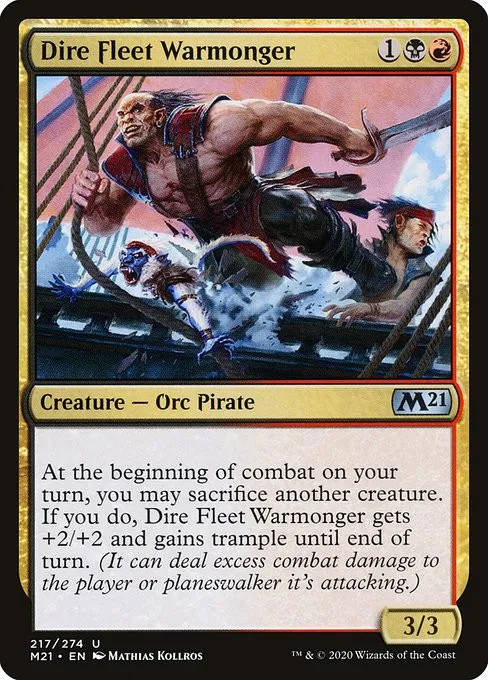 Dire Fleet Warmonger - Foil