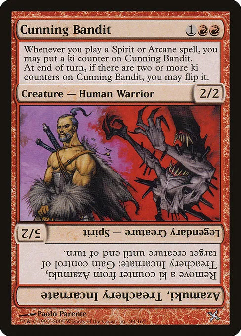 Cunning Bandit // Azamuki, Treachery Incarnate - Foil