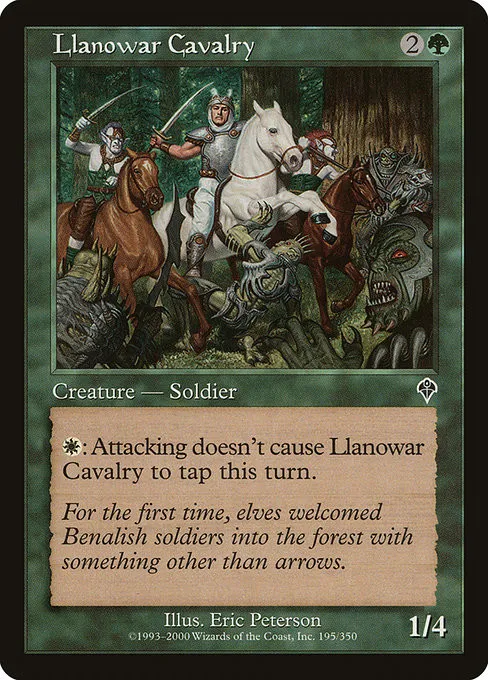 Llanowar Cavalry - Foil