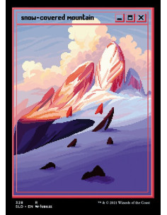Snow-Covered Mountain - Foil