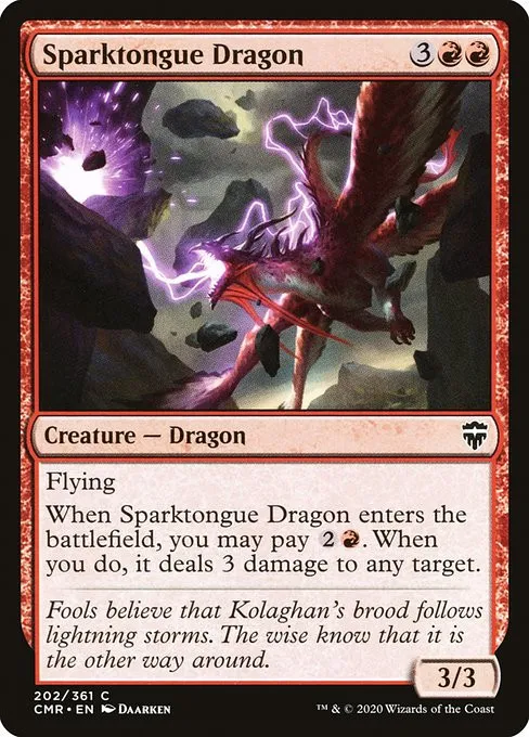 Sparktongue Dragon - Foil