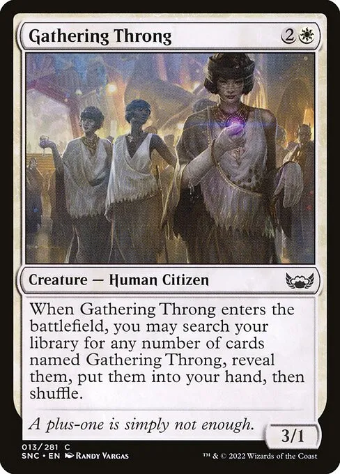 Gathering Throng - Foil