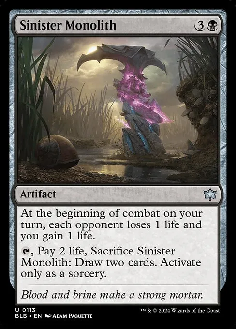 Sinister Monolith - Foil