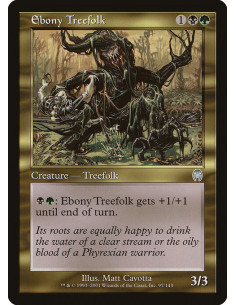 Ebony Treefolk - Foil