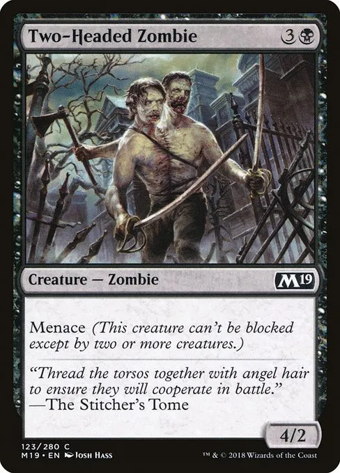 Two-Headed Zombie - Foil