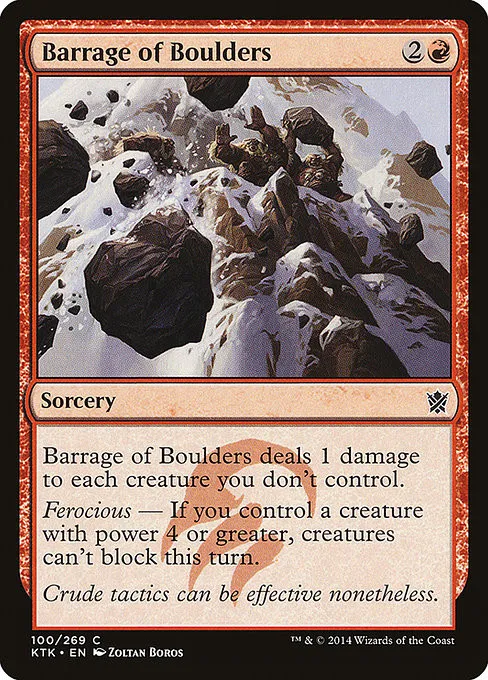Barrage of Boulders - Foil