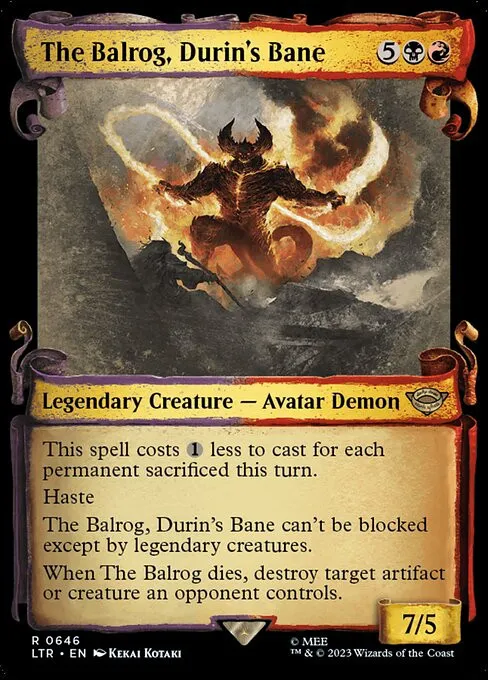 The Balrog, Durin's Bane - Foil