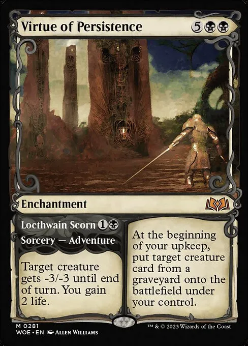 Virtue of Persistence // Locthwain Scorn - Foil