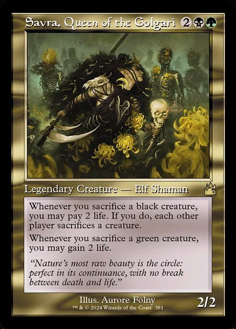Savra, Queen of the Golgari - Foil