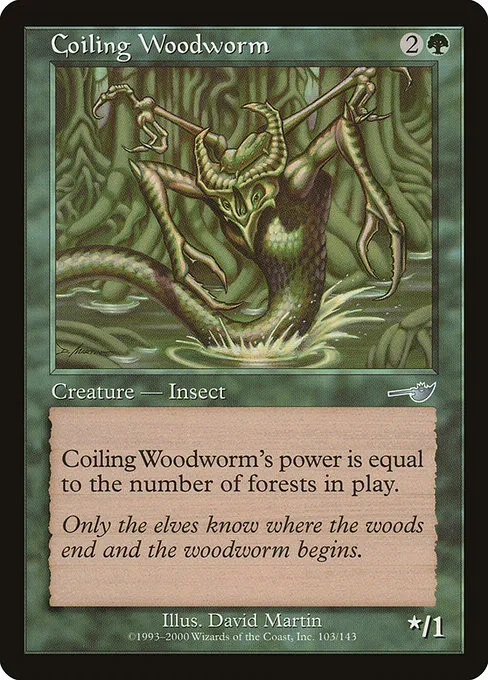 Coiling Woodworm - Foil
