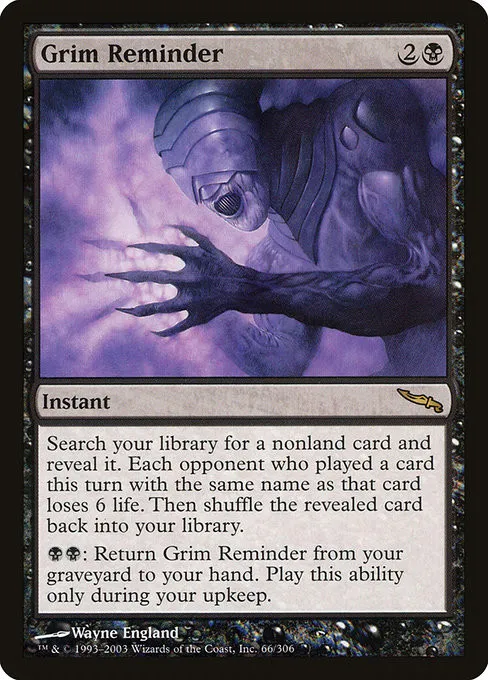 Grim Reminder - Foil