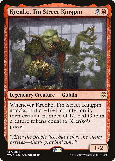 Krenko, Tin Street Kingpin - Foil