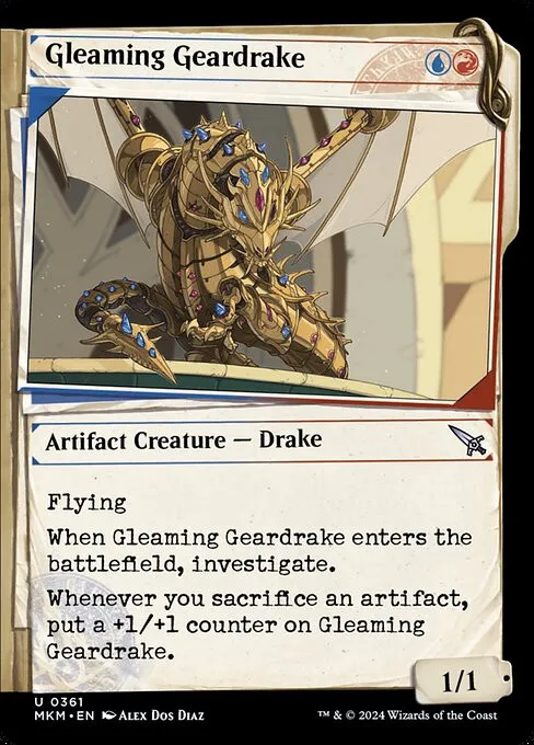 Gleaming Geardrake - Foil