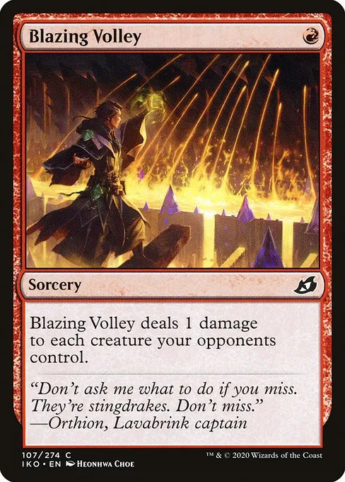 Blazing Volley - Foil