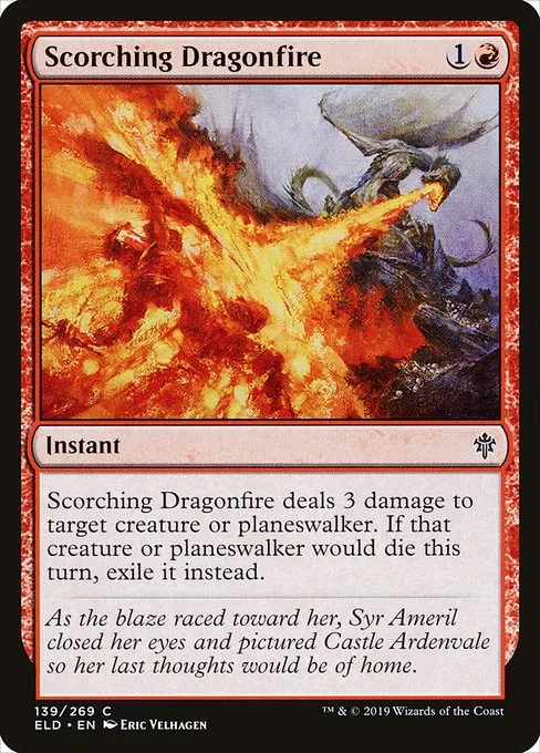 Scorching Dragonfire - Foil