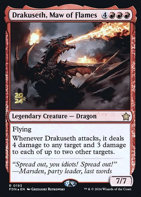 Drakuseth, Maw of Flames - Foil