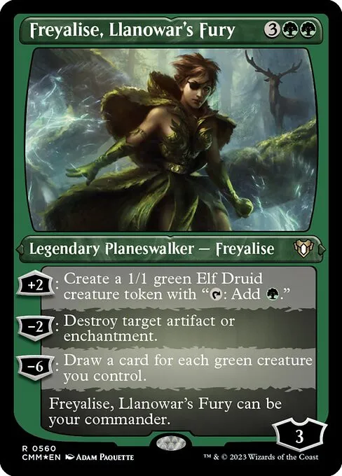 Freyalise, Llanowar's Fury - Foil