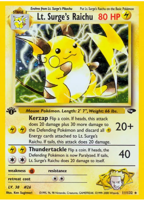 Lt. Surge's Raichu