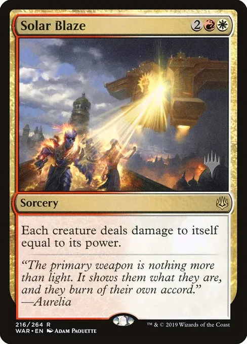 Solar Blaze - Foil