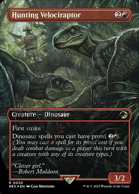 Hunting Velociraptor - Foil