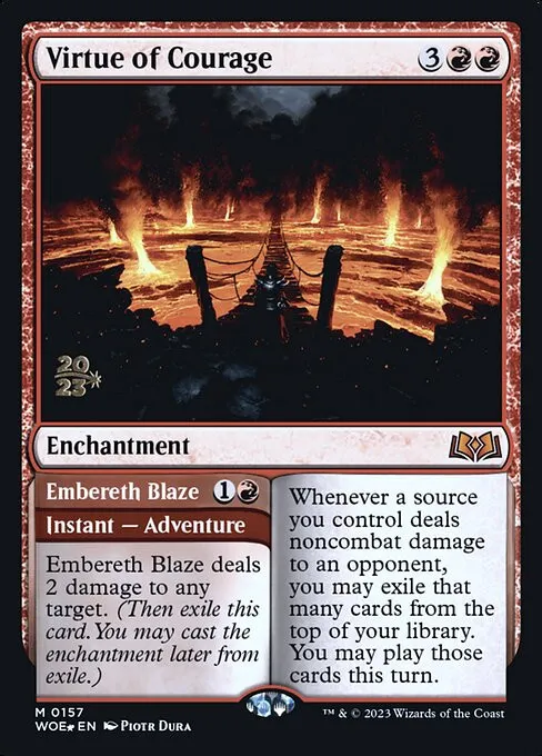 Virtue of Courage // Embereth Blaze - Foil