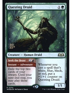 Questing Druid // Seek the Beast - Foil