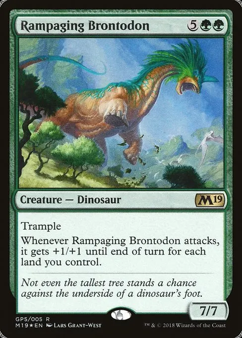 Rampaging Brontodon - Foil