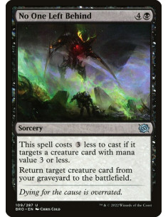 No One Left Behind - Foil