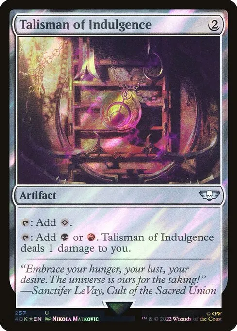 Talisman of Indulgence - Foil