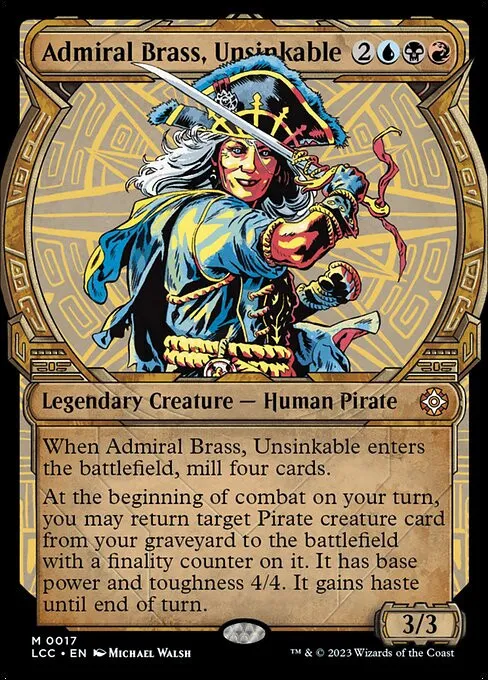 Admiral Brass, Unsinkable - Foil