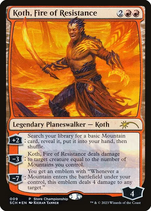 Koth, Fire of Resistance - Foil