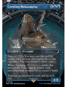 Cresting Mosasaurus - Foil