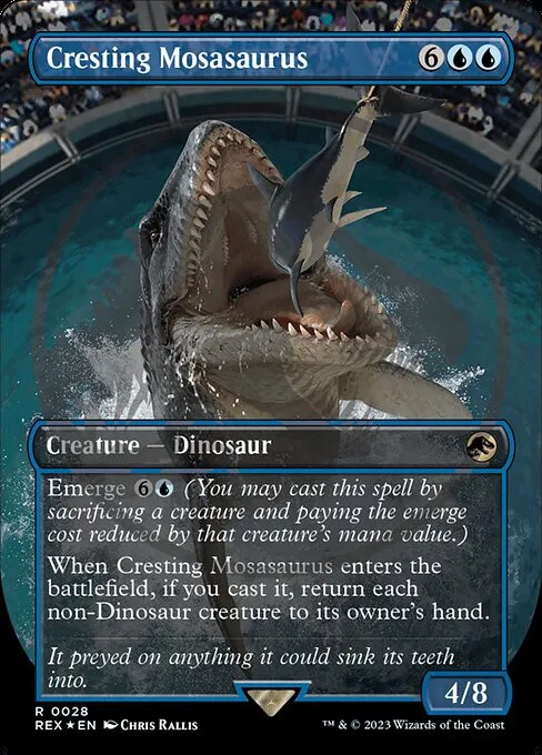 Cresting Mosasaurus - Foil
