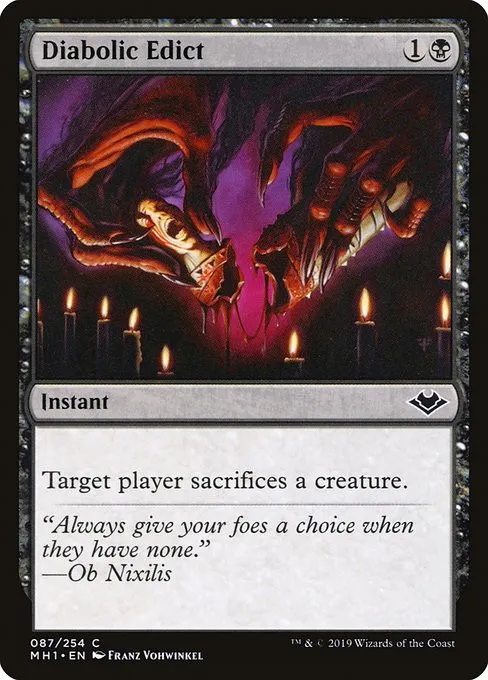 Diabolic Edict - Foil