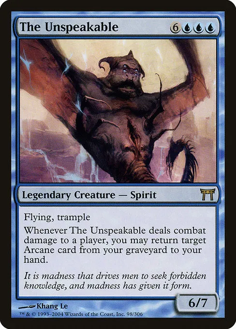 The Unspeakable - Foil