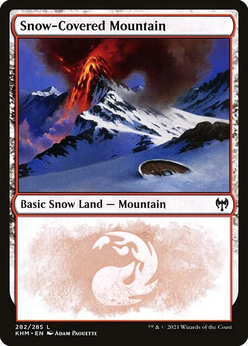 Snow-Covered Mountain - Foil