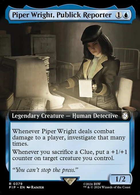 Piper Wright, Publick Reporter - Foil