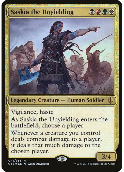 Saskia the Unyielding - Foil