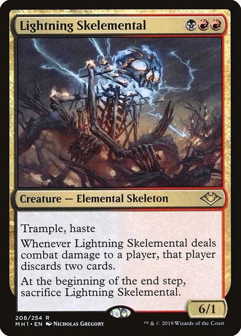 Lightning Skelemental - Foil