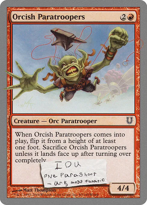 Orcish Paratroopers - Foil
