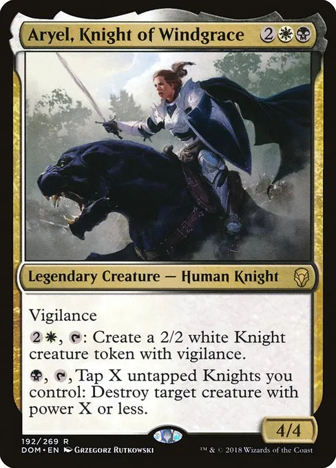 Aryel, Knight of Windgrace - Foil