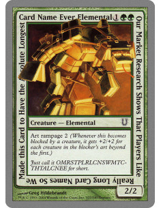 Our Market Research Shows That Players Like Really Long Card Names So We Made this Card to Have the Absolute Longest Card Name E